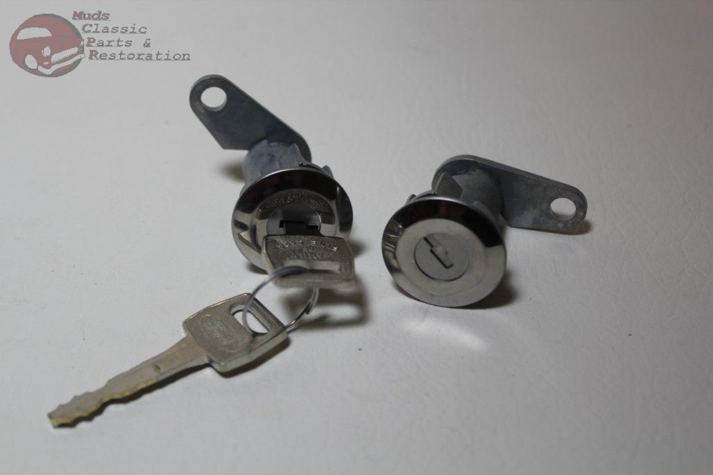 Ford Door Lock Cylinder Set Mustang Truck Galaxie Fairlane Oem Keys